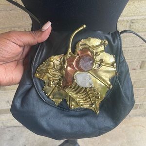 Brass crossbody bag